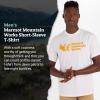 MARMOT Men’s MMW Short-Sleeve Tee – Screen Printed Graphic on Soft, Breathable, Eco-Friendly Cotton/Poly Blend(White)
