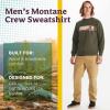MARMOT Men’s Montane Crew Sweatshirt – Screen Printed Graphic on Warm, Breathable, Eco-Friendly Cotton/Poly Blend(Nori)