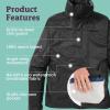 MARMOT Men’s Precip Eco Waterproof Rain Jacket – 100% Recycled, Breathable, Lightweight, Packable Raincoat(Black)
