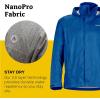 MARMOT Men’s Precip Eco Waterproof Rain Jacket – 100% Recycled, Breathable, Lightweight, Packable Raincoat(Blue Sapphire)