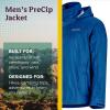 MARMOT Men’s Precip Eco Waterproof Rain Jacket – 100% Recycled, Breathable, Lightweight, Packable Raincoat(Blue Sapphire)