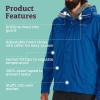 MARMOT Men’s Precip Eco Waterproof Rain Jacket – 100% Recycled, Breathable, Lightweight, Packable Raincoat(Blue Sapphire)