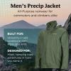 MARMOT Men’s Precip Eco Waterproof Rain Jacket – 100% Recycled, Breathable, Lightweight, Packable Raincoat(Crocodile)