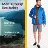 MARMOT Men’s Precip Eco Waterproof Rain Jacket – 100% Recycled, Breathable, Lightweight, Packable Raincoat(Dark Azure)