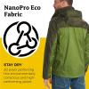 MARMOT Men’s Precip Eco Waterproof Rain Jacket – 100% Recycled, Breathable, Lightweight, Packable Raincoat(Foliage /Nori)