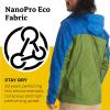MARMOT Men’s Precip Eco Waterproof Rain Jacket – 100% Recycled, Breathable, Lightweight, Packable Raincoat(Foliage/Dark Azure)