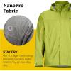 MARMOT Men’s Precip Eco Waterproof Rain Jacket – 100% Recycled, Breathable, Lightweight, Packable Raincoat(Green Lichen)
