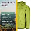MARMOT Men’s Precip Eco Waterproof Rain Jacket – 100% Recycled, Breathable, Lightweight, Packable Raincoat(Green Lichen)