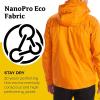MARMOT Men’s Precip Eco Waterproof Rain Jacket – 100% Recycled, Breathable, Lightweight, Packable Raincoat(Orange Pepper)