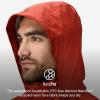 MARMOT Men’s Precip Eco Waterproof Rain Jacket – 100% Recycled, Breathable, Lightweight, Packable Raincoat(Pecan/Sumac – Latest Collection)
