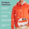 MARMOT Men’s Precip Eco Waterproof Rain Jacket – 100% Recycled, Breathable, Lightweight, Packable Raincoat(Red Sun)