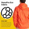 MARMOT Men’s Precip Eco Waterproof Rain Jacket – 100% Recycled, Breathable, Lightweight, Packable Raincoat(Red Sun)