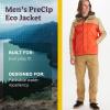 MARMOT Men’s Precip Eco Waterproof Rain Jacket – 100% Recycled, Breathable, Lightweight, Packable Raincoat(Red Sun/Shetland)