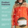 MARMOT Men’s Precip Eco Waterproof Rain Jacket – 100% Recycled, Breathable, Lightweight, Packable Raincoat(Red Sun/Shetland)