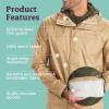 MARMOT Men’s Precip Eco Waterproof Rain Jacket – 100% Recycled, Breathable, Lightweight, Packable Raincoat(Shetland)