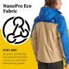 MARMOT Men’s Precip Eco Waterproof Rain Jacket – 100% Recycled, Breathable, Lightweight, Packable Raincoat(Shetland/Dark Azure)