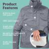 MARMOT Men’s Precip Eco Waterproof Rain Jacket – 100% Recycled, Breathable, Lightweight, Packable Raincoat(Steel Onyx)