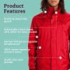 MARMOT Men’s Precip Eco Waterproof Rain Jacket – 100% Recycled, Breathable, Lightweight, Packable Raincoat(Team Red)