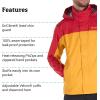 MARMOT Men’s Precip Eco Waterproof Rain Jacket – 100% Recycled, Breathable, Lightweight, Packable Raincoat(Team Red/Golden Sun – Latest Collection)