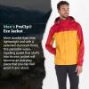 MARMOT Men’s Precip Eco Waterproof Rain Jacket – 100% Recycled, Breathable, Lightweight, Packable Raincoat(Team Red/Golden Sun – Latest Collection)