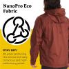 MARMOT Men’s Precip Eco Waterproof Rain Jacket – 100% Recycled, Breathable, Lightweight, Packable Raincoat(Whiskey Brown)