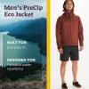 MARMOT Men’s Precip Eco Waterproof Rain Jacket – 100% Recycled, Breathable, Lightweight, Packable Raincoat(Whiskey Brown)