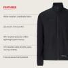 MARMOT Men’s Tempo Jacket – Breathable, Water-Resistant Softshell(Black – Latest Collection)