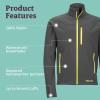 MARMOT Men’s Tempo Jacket – Breathable, Water-Resistant Softshell(Slate Grey)