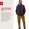 MARMOT Men’s Wanderer High Pile Fleece Vest(Thunderhead/Claystone)