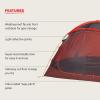 MARMOT Midpines 4P/6P Camping Tents & Footprints(4 Person (Red Sun/Picante))