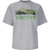 MARMOT Women’s Coastal Short-Sleeve T-Shirt – Screen Printed Graphic on Soft, Breathable, Eco-Friendly Cotton/Poly Blend(Grey Heather)
