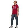 MARMOT Women’s Coastal Short-Sleeve T-Shirt – Screen Printed Graphic on Soft, Breathable, Eco-Friendly Cotton/Poly Blend(Red Mulberry)