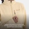 MARMOT Women’s Drop Line 1/2 Zip Pullover Jacket – Lightweight, Breathable 100-Weight Sweater Fleece(Light Oak)