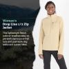 MARMOT Women’s Drop Line 1/2 Zip Pullover Jacket – Lightweight, Breathable 100-Weight Sweater Fleece(Light Oak)