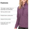MARMOT Women’s Drop Line 1/2 Zip Pullover Jacket – Lightweight, Breathable 100-Weight Sweater Fleece(Purple Fig)