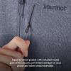 MARMOT Women’s Drop Line 1/2 Zip Pullover Jacket – Lightweight, Breathable 100-Weight Sweater Fleece(Steel Onyx)