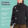 MARMOT Women’s Echo Featherless Jacket – Lightweight, Down-Alternative Insulated Jacket(Black)