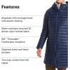 MARMOT Women’s Echo Featherless Long Jacket – Mid-Thigh, Lightweight Down-Alternative Puffer with Hood(Arctic Navy Shiny – Latest Collection)