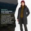 MARMOT Women’s Echo Featherless Long Jacket – Mid-Thigh, Lightweight Down-Alternative Puffer with Hood(Black Shiny – Latest Collection)