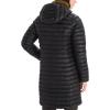 MARMOT Women’s Echo Featherless Long Jacket – Mid-Thigh, Lightweight Down-Alternative Puffer with Hood(Black Shiny – Latest Collection)