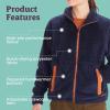 MARMOT Women’s Homestead Full-Zip Jacket – Blanket-Soft High-Pile Sherpa Fleece(Arctic Navy)