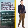 MARMOT Women’s Homestead Full-Zip Jacket – Blanket-Soft High-Pile Sherpa Fleece(Arctic Navy)