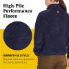 MARMOT Women’s Homestead Full-Zip Jacket – Blanket-Soft High-Pile Sherpa Fleece(Arctic Navy)