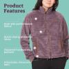 MARMOT Women’s Homestead Full-Zip Jacket – Blanket-Soft High-Pile Sherpa Fleece(Hazy Purple)