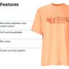 MARMOT Women’s MMW Short-Sleeve Tee Shirt – Screen Printed Graphic on Soft, Breathable, Eco-Friendly Cotton/Poly Blend(Fresh Apricot)