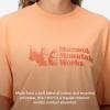 MARMOT Women’s MMW Short-Sleeve Tee Shirt – Screen Printed Graphic on Soft, Breathable, Eco-Friendly Cotton/Poly Blend(Fresh Apricot)
