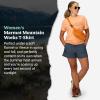 MARMOT Women’s MMW Short-Sleeve Tee Shirt – Screen Printed Graphic on Soft, Breathable, Eco-Friendly Cotton/Poly Blend(Fresh Apricot)