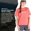 MARMOT Women’s MMW Short-Sleeve Tee Shirt – Screen Printed Graphic on Soft, Breathable, Eco-Friendly Cotton/Poly Blend(Grapefruit)