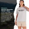 MARMOT Women’s MMW Short-Sleeve Tee Shirt – Screen Printed Graphic on Soft, Breathable, Eco-Friendly Cotton/Poly Blend(Light Grey Heather)