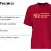 MARMOT Women’s MMW Short-Sleeve Tee Shirt – Screen Printed Graphic on Soft, Breathable, Eco-Friendly Cotton/Poly Blend(Red Mulberry)